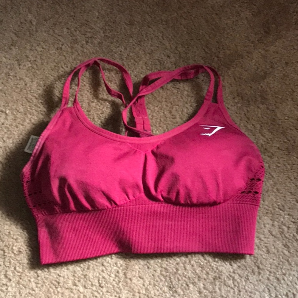Gym shark bra red